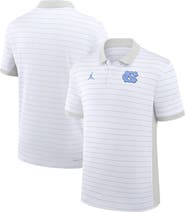 Jordan Brand Men's Jordan Brand White North Carolina Tar Heels 2025 Early Season Coaches Sideline Victory Stripe Performance Polo