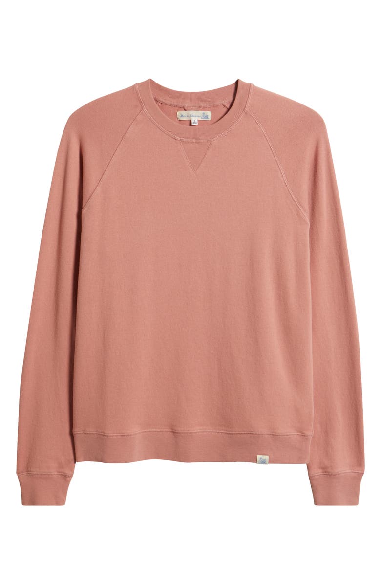 MERZ B SCHWANEN Retro Fleece Lightweight Sweatshirt, Alternate, color, Rosewood