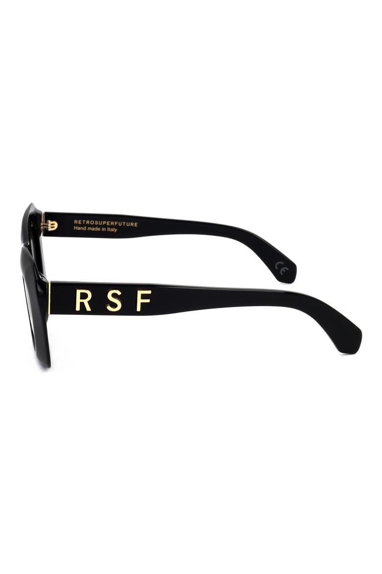 53mm Cat Eye Sunglasses, Alternate, color, BLACK/ DARK GREY