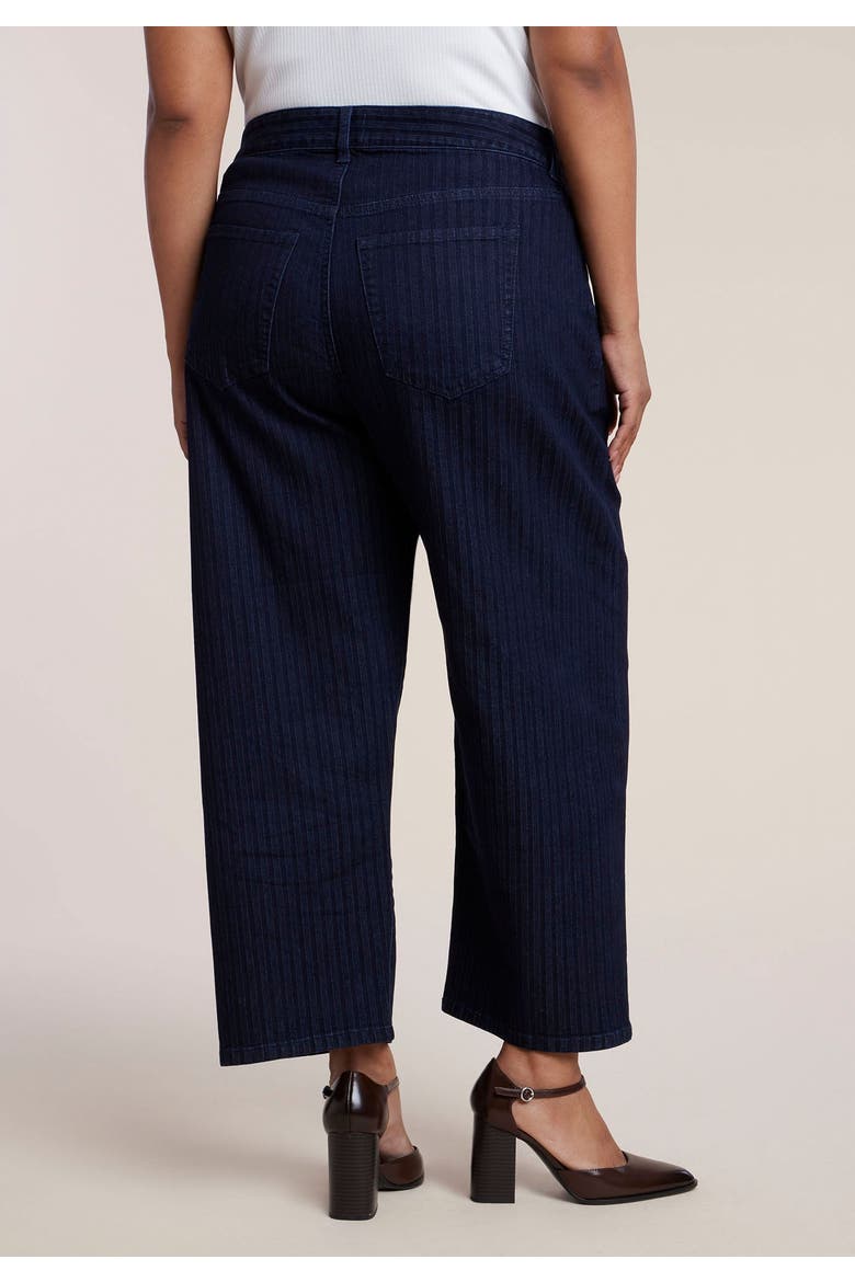 Striped Straight Leg Ankle Jean, Alternate, color, DARK WASH PINSTRIPE