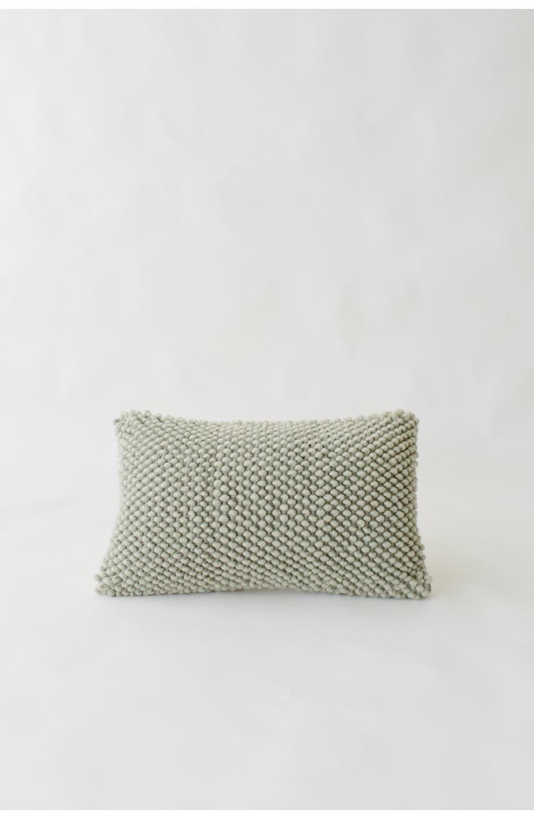 Loom Imports Wool Nub Lumbar Pillow, Main, color, Grey