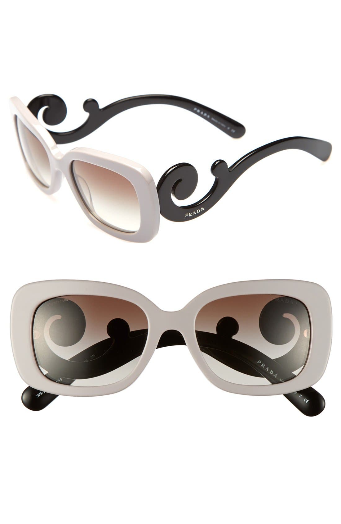 小物 PRADA sunglasses Minimal Baroque square Baroque' 54mm Sunglasses (Women) | Nordstrom