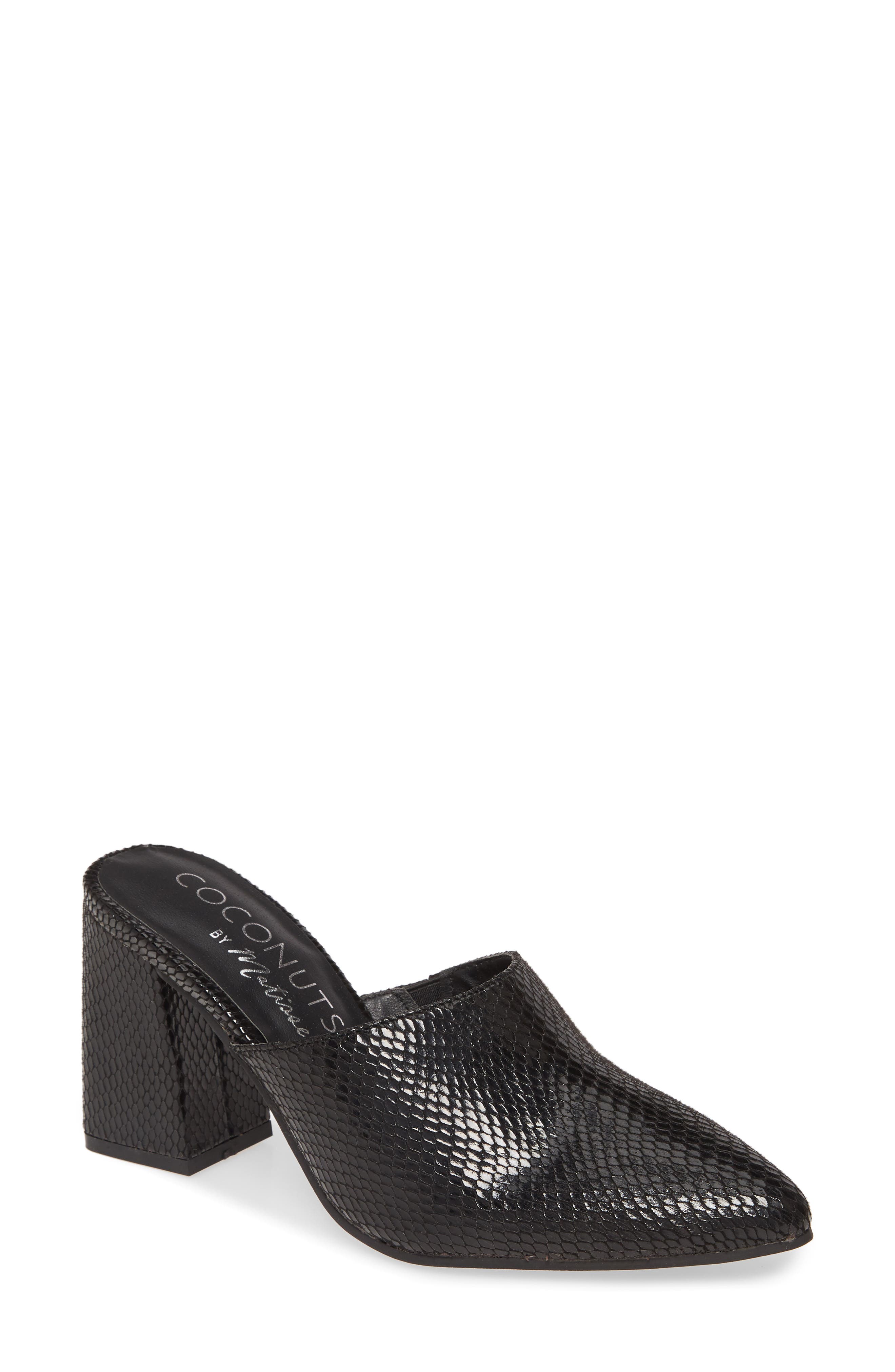 Coconuts by Matisse High Noon Snake Embossed Mule, Main, color, 
