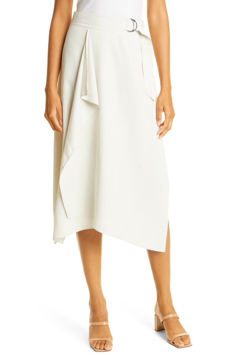 Club Monaco Drape Midi Skirt, Main, color, 