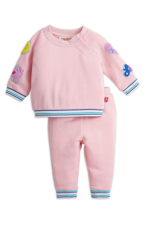 Brushed Fleece Sweatshirt & Sweatpants Set