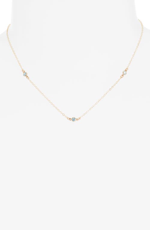 Set & Stones Birthstone Station Necklace In Gold