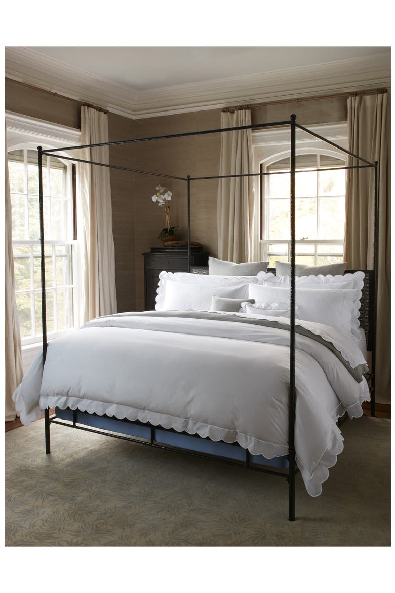 Butterfield 500 Thread Count Cotton Percale Flat Sheet, Alternate, color, WHITE