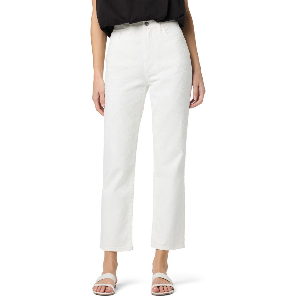 Joe's The Og Textured High Waist Ankle Slim Straight Leg Jeans