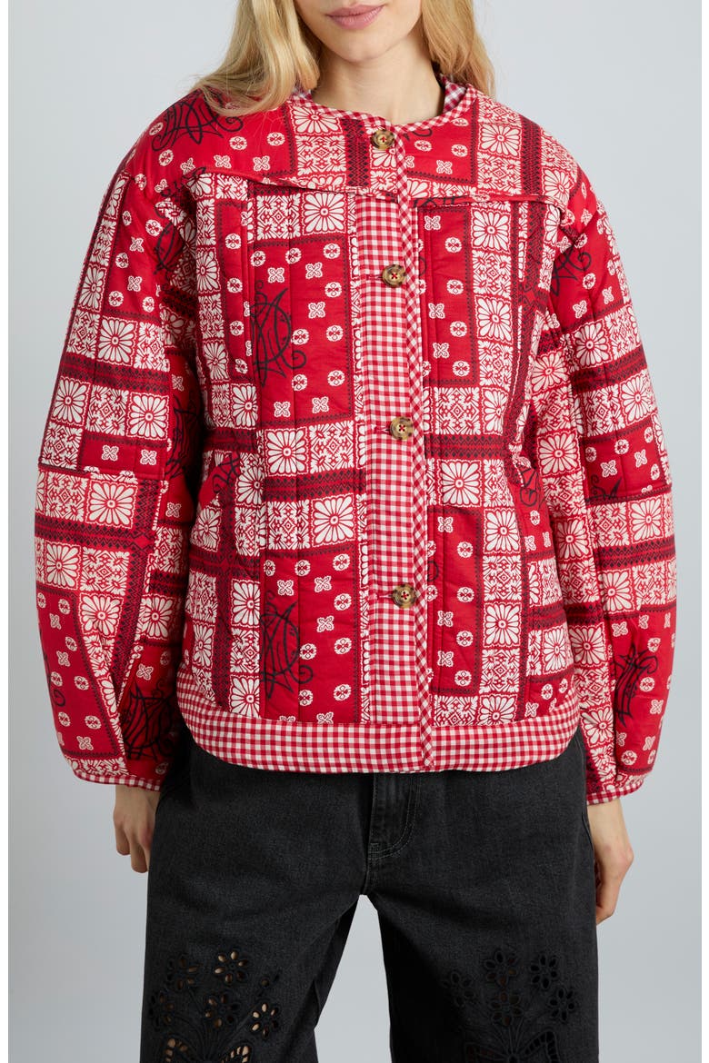 Macy Reversible Print Organic Cotton Jacket (Women) | Nordstrom