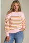  Sea Salt Pink/Dijon Stripe