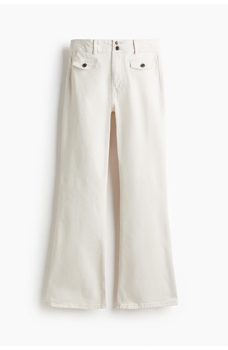 H&M Flared High Jeans, Main, color, White