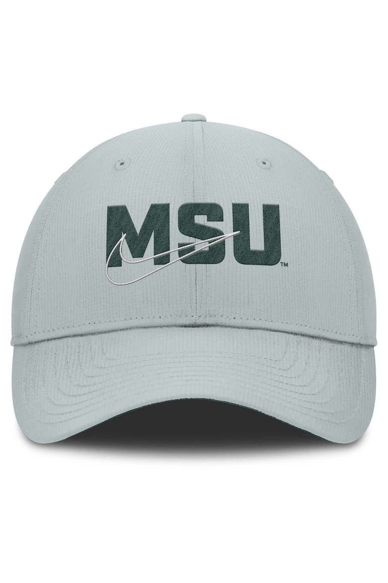 Men's Nike Gray Michigan State Spartans Club Prep Performance Adjustable Hat, Alternate, color, Gray