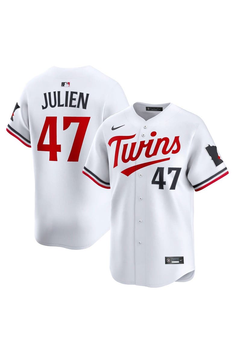 Men's Nike Edouard Julien White Minnesota Twins Home Limited Player Jersey, Alternate, color, White