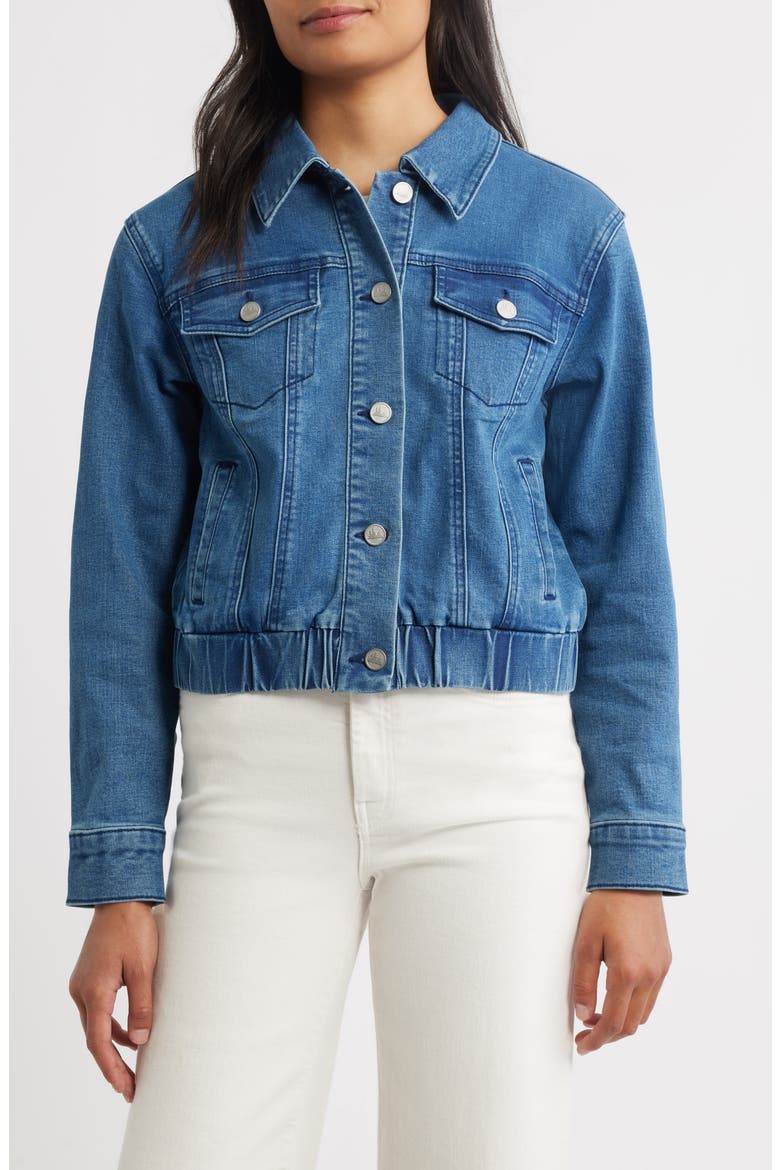 Denim Bomber Jacket, Alternate, color, INDIGO