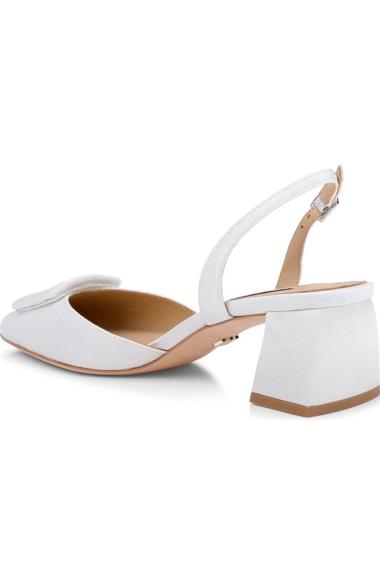 Badgley Mischka Collection Yaneli Slingback Pump, Alternate, color, White Crepe