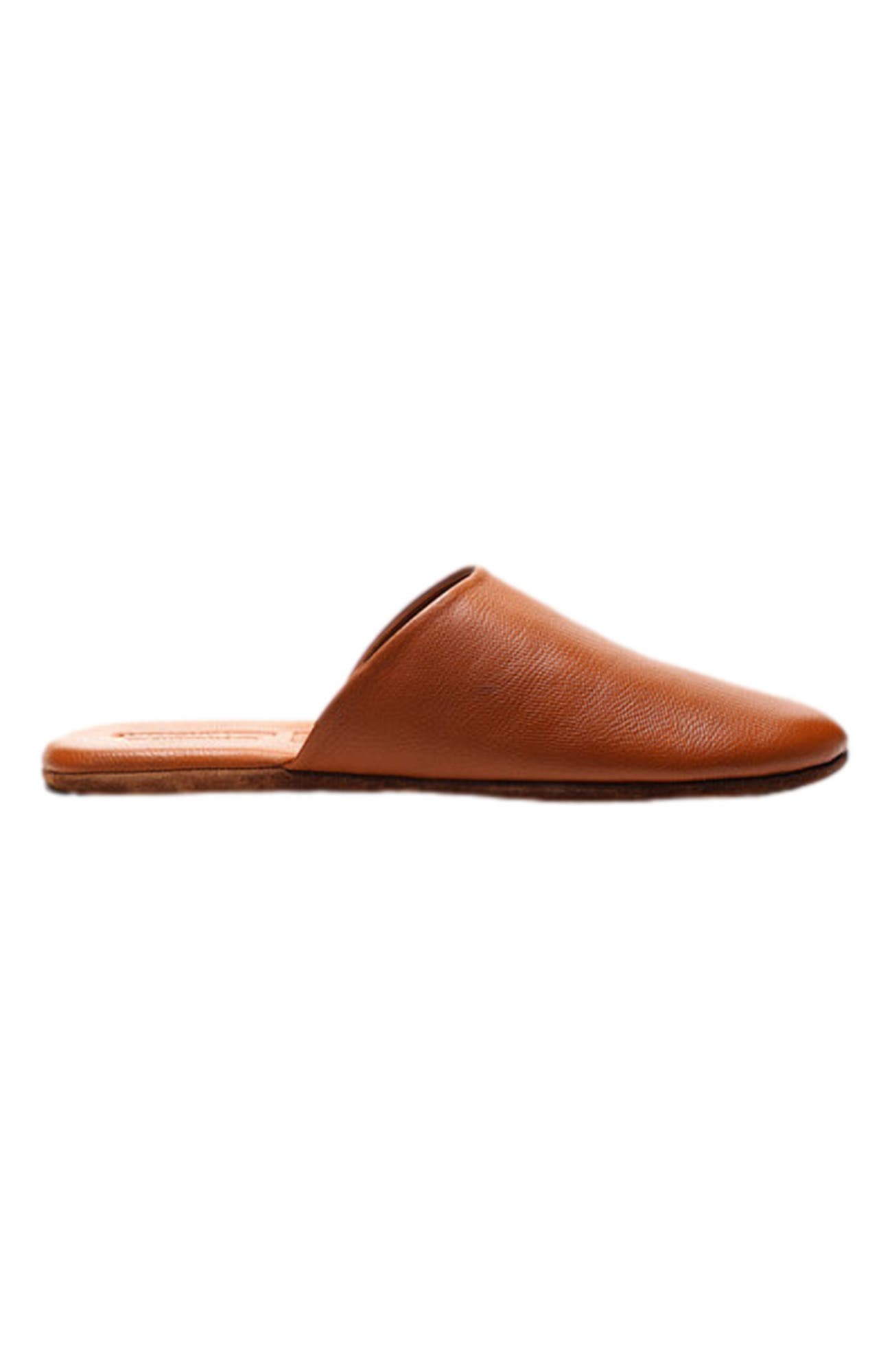Anthony Veer Clark House Slippers, Alternate, color, Tan Pebble Leather