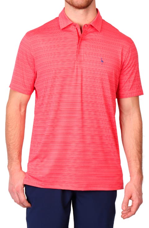 Variegated Stripe Performance Polo