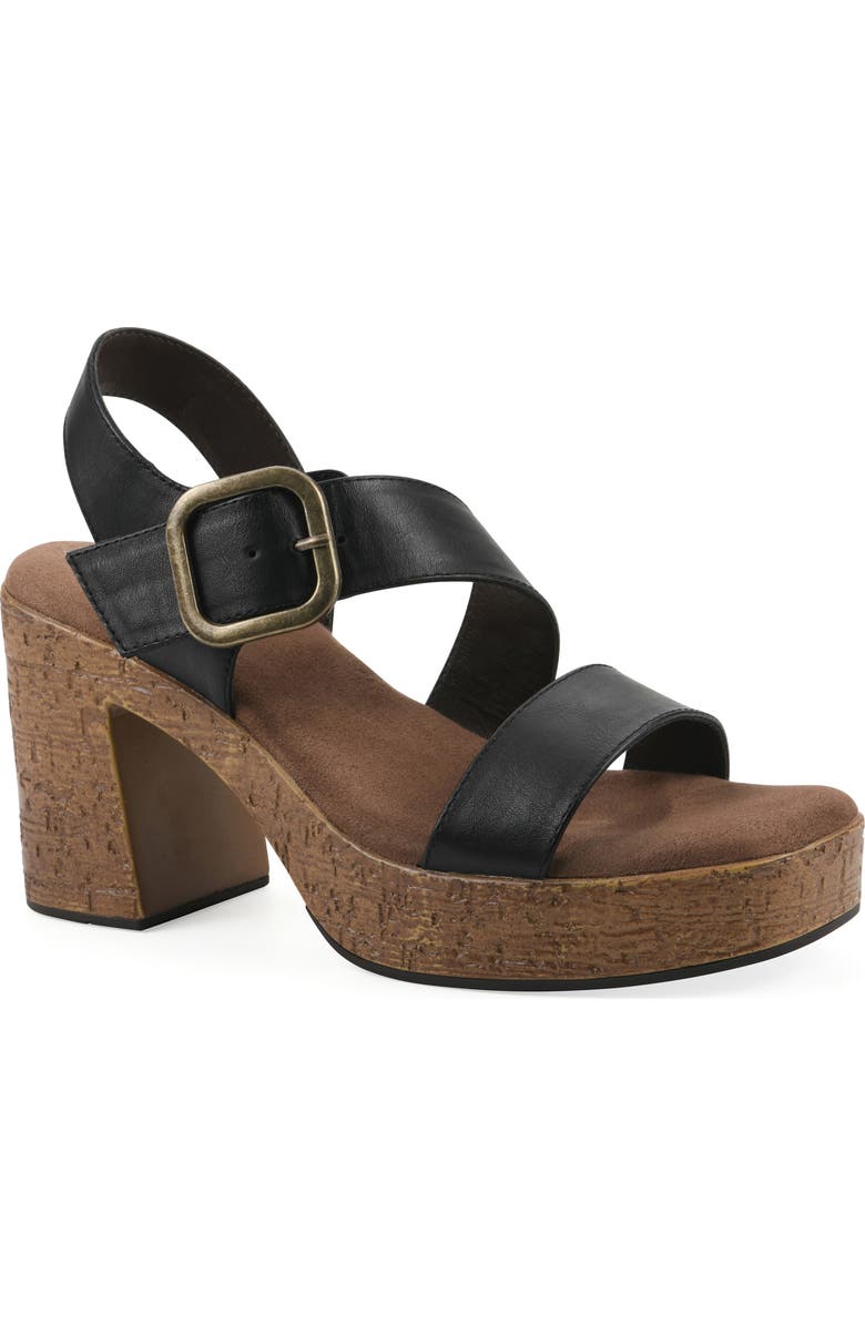 White Mountain Footwear Barb Platform Sandal, Main, color,