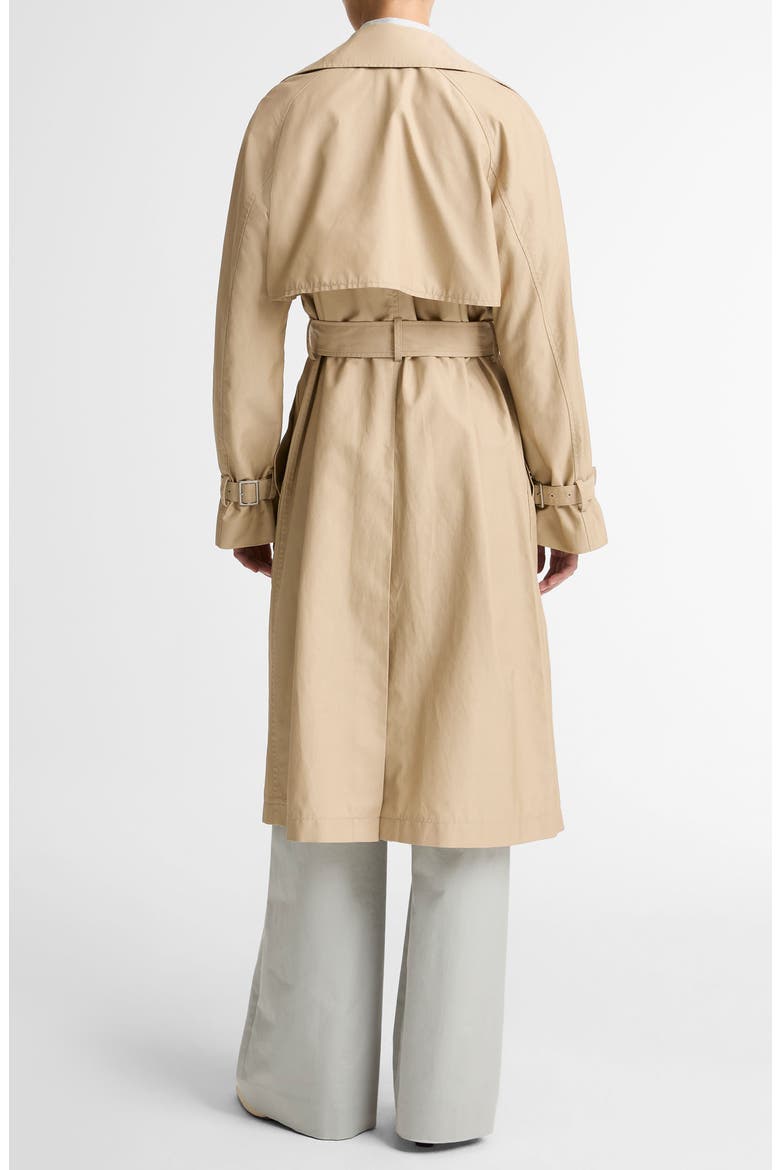 Fine Twill Trench Coat, Alternate, color, PUMICE STONE