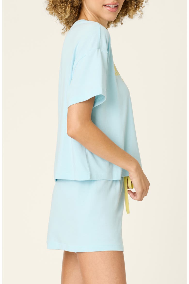 Softee Short Pajamas, Alternate, color, LIGHT BLUE