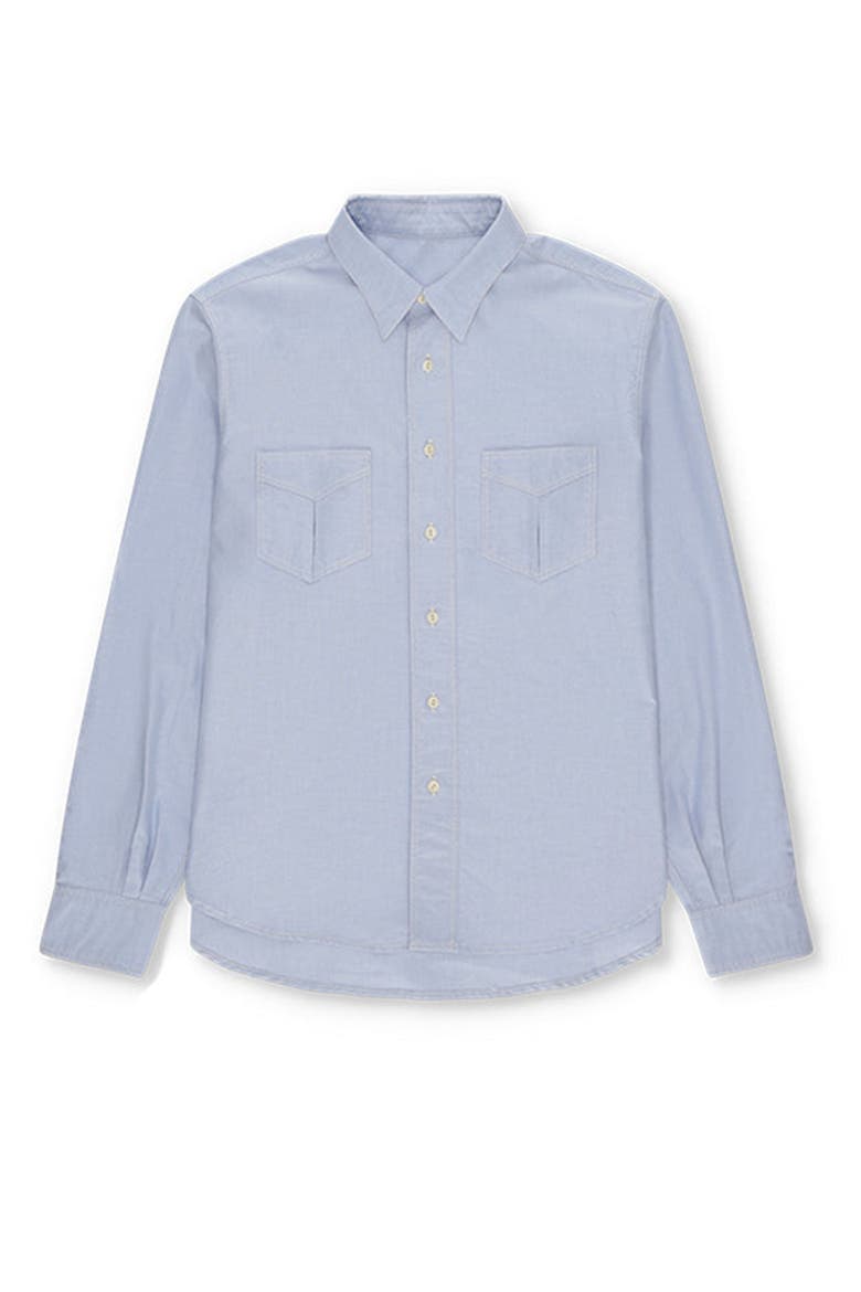 Osumi Cotton Oxford Shirt, Main, color, SKY