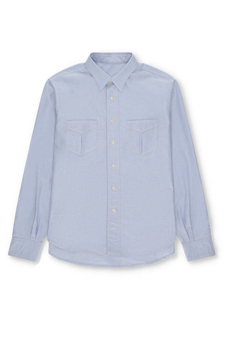 Fortela Osumi Cotton Oxford Shirt, Main, color, Sky