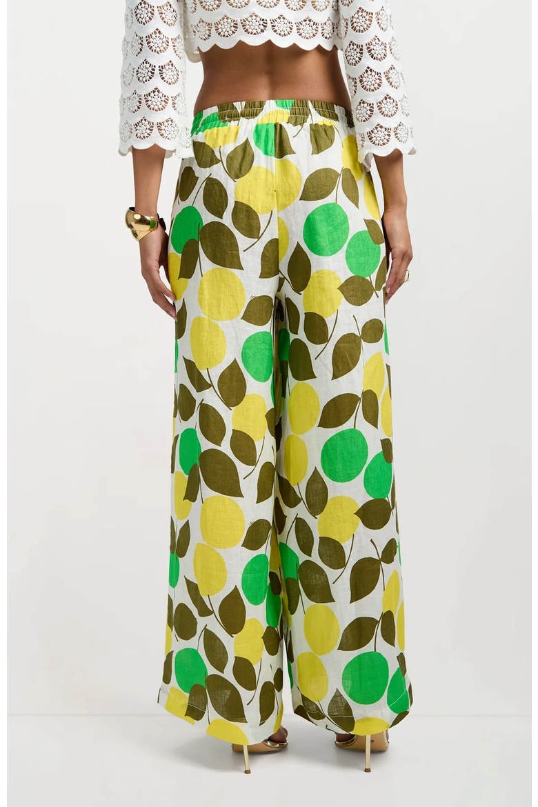 Azule Wide-Leg Pant, Alternate, color, Limone Print