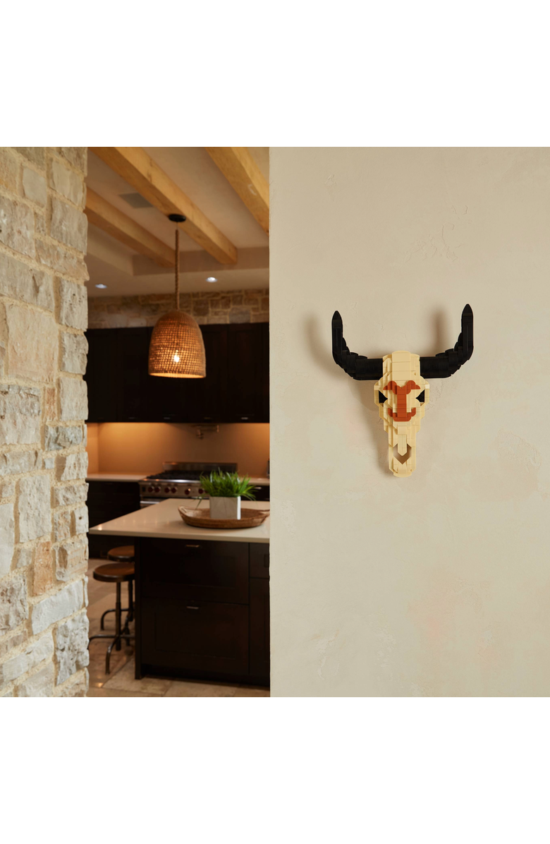 Brickcraft Yellowstone Steer Skull Building Set, Alternate, color, Yellow