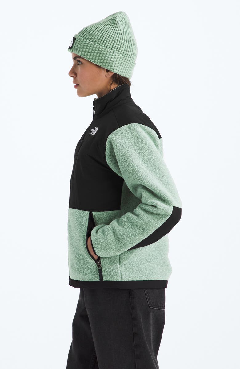 The North Face Kids' Denali Water Repellent Fleece Jacket, Alternate, color, Slate Moss