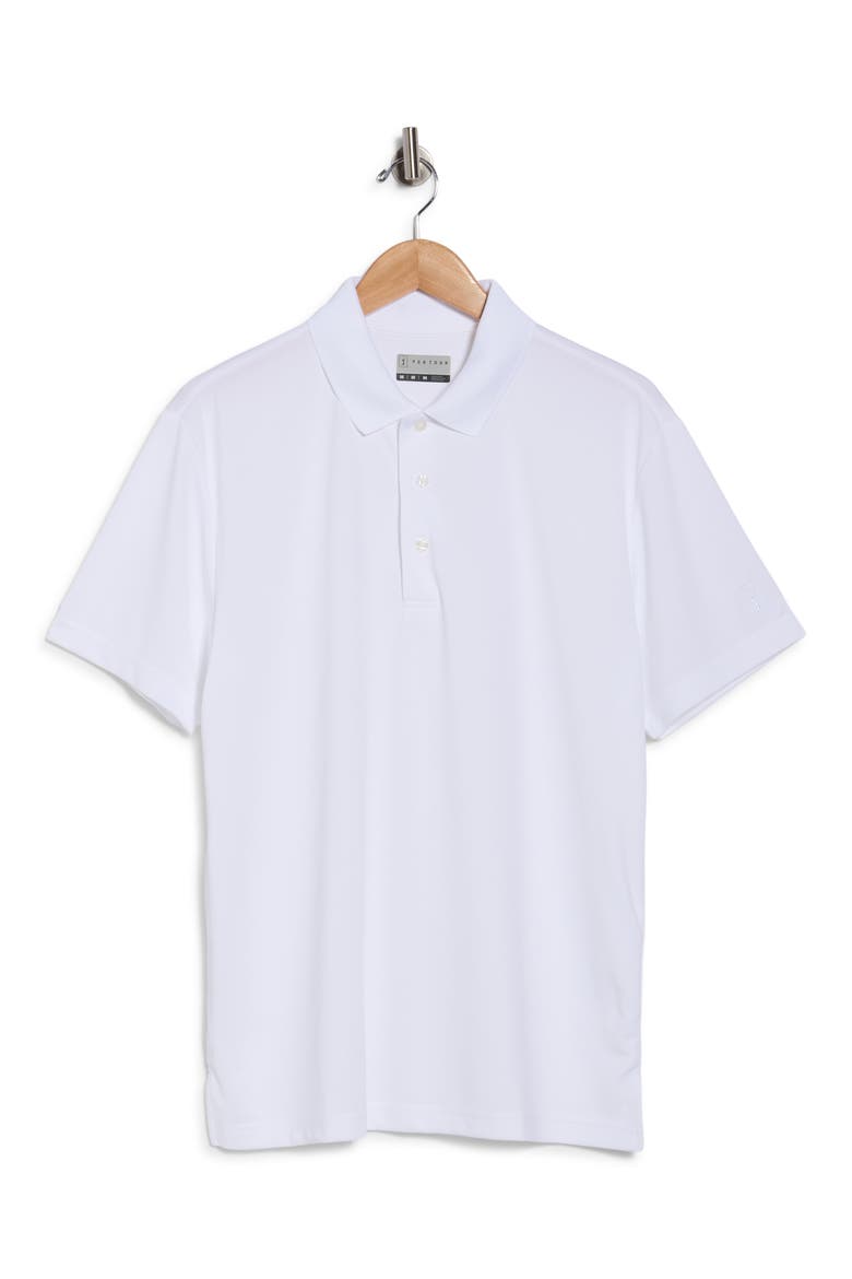 Short Sleeve Solid Golf Polo, Alternate, color, BRIGHT WHITE
