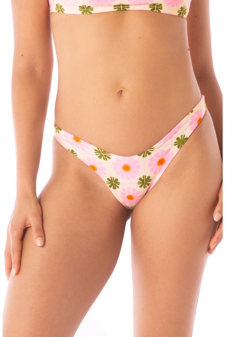 Splendour High Cut Reversible Bikini Bottoms, Main, color, WHITE