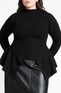 ELOQUII Peplum Sweater