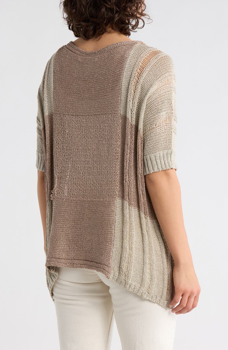 Forgotten Grace Open Knit Top, Alternate, color, Gold