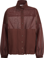 Brunello Cucinelli Cotton organza outerwear jacket