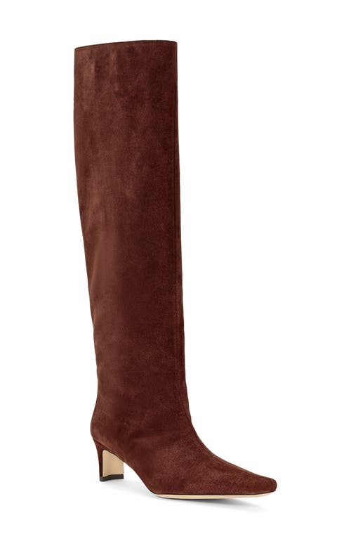 Staud Wide Shaft Wally Boot In Animal Print