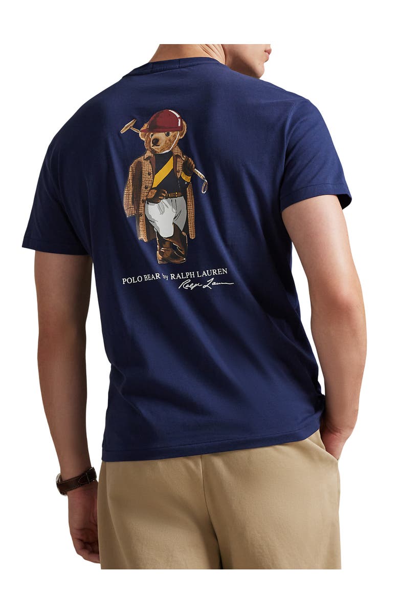 Polo Ralph Lauren Big & Tall Society Bear Tee, Main, color, Newport Navy