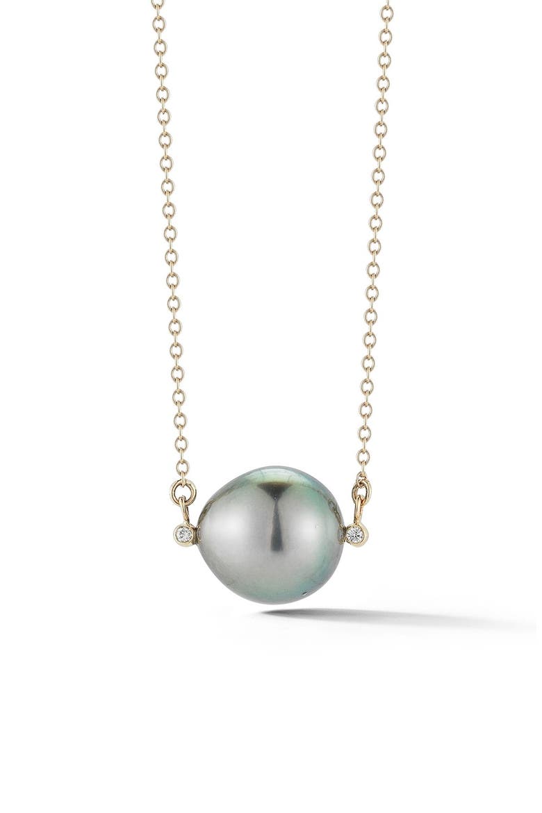 Pearl Pendant Necklace, Main, color, BLACK TAHITIAN PEARL