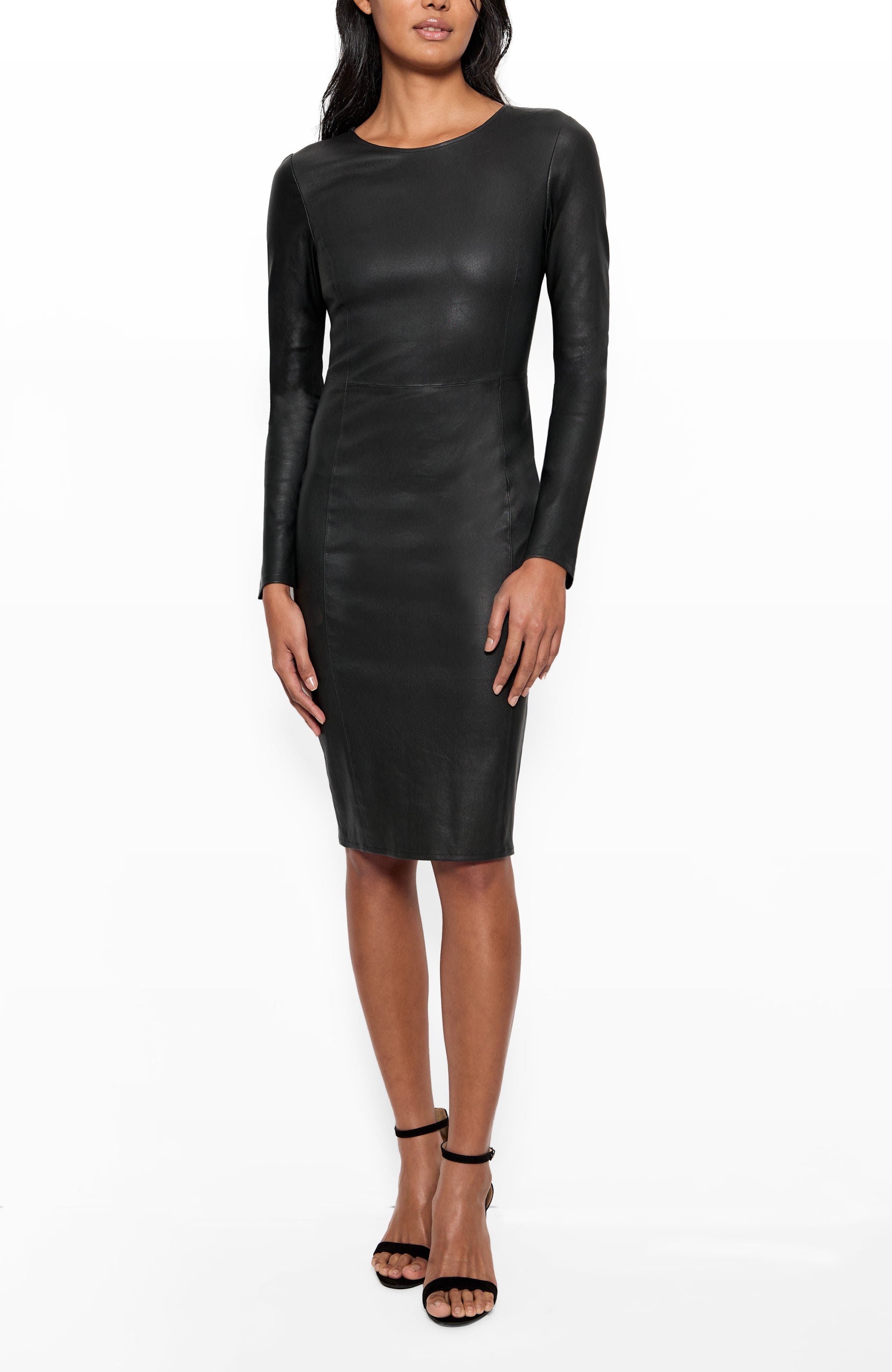 Mrs. Smith Stretch Leather Dress