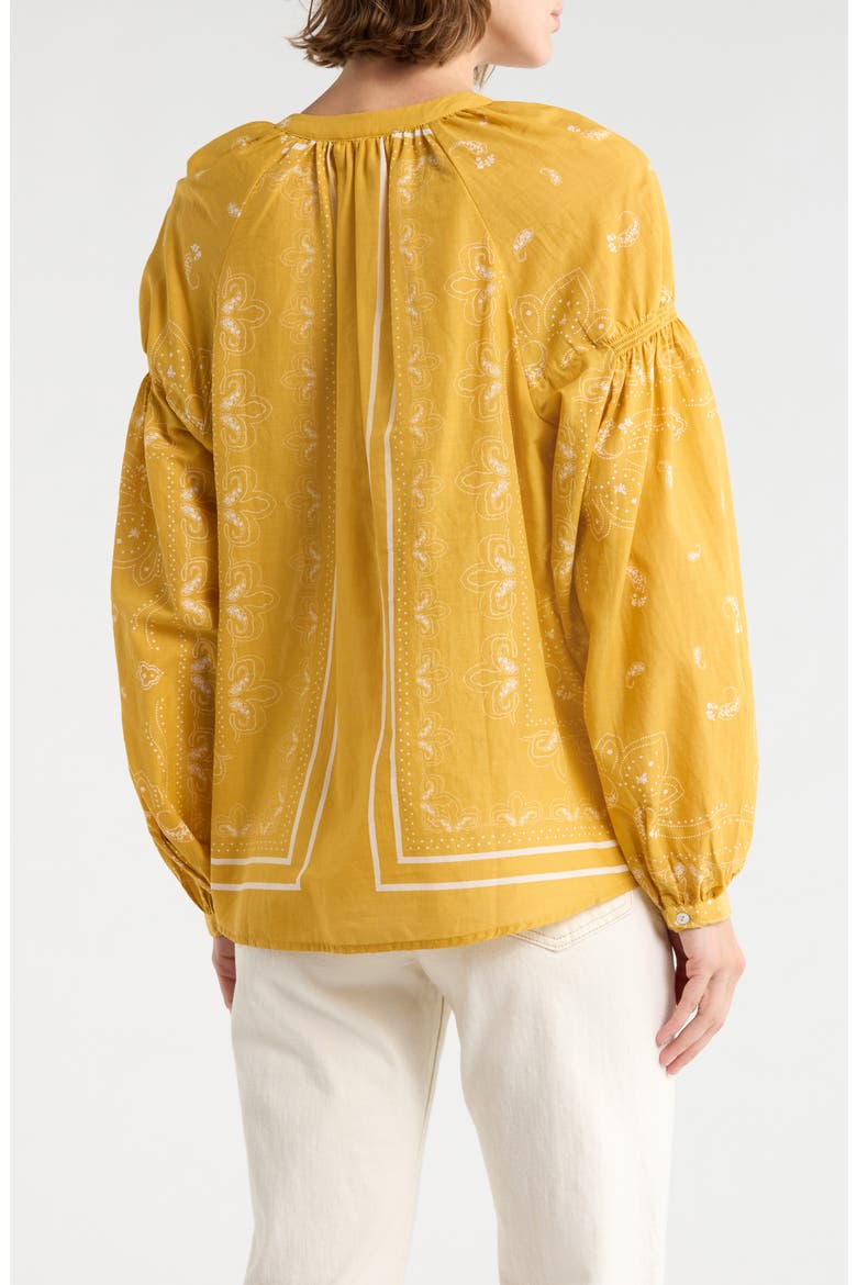 Long Sleeve Cotton Top, Alternate, color, R392 YELLOW