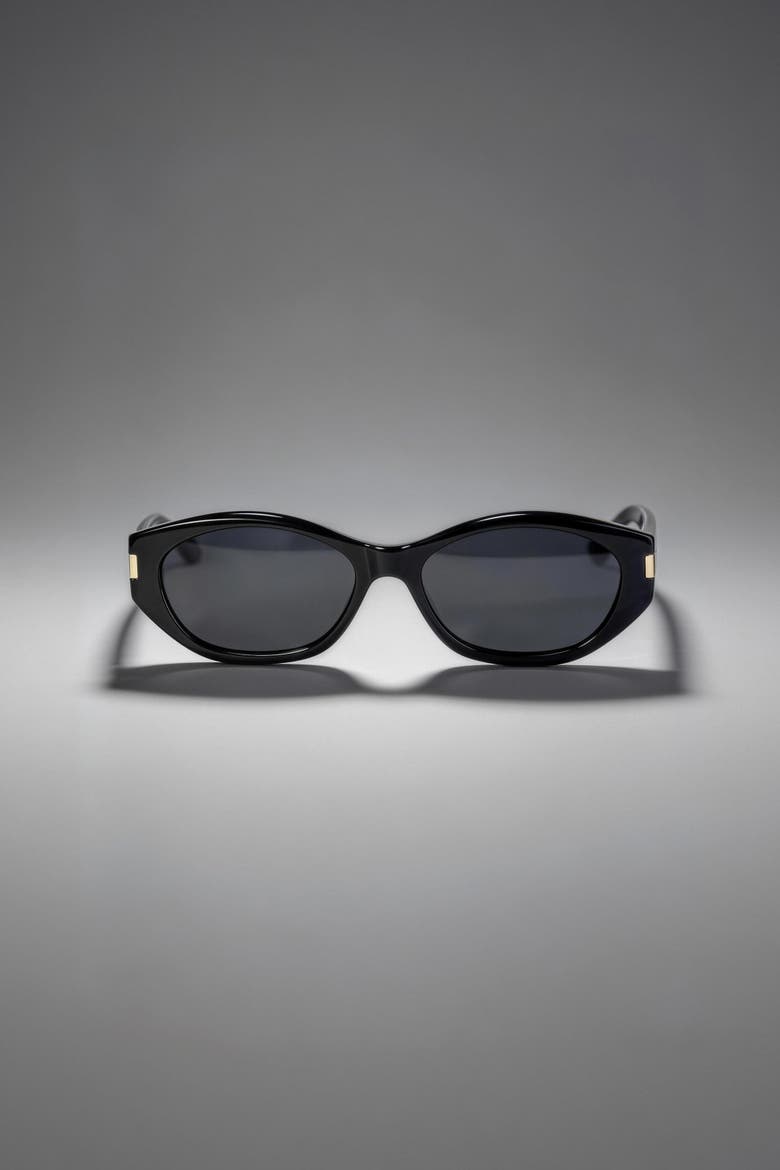 Neo-Noir Polarized Sunglasses, Alternate, color, Black