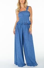 Roxy Cambria Wide Leg Eyelet Pants