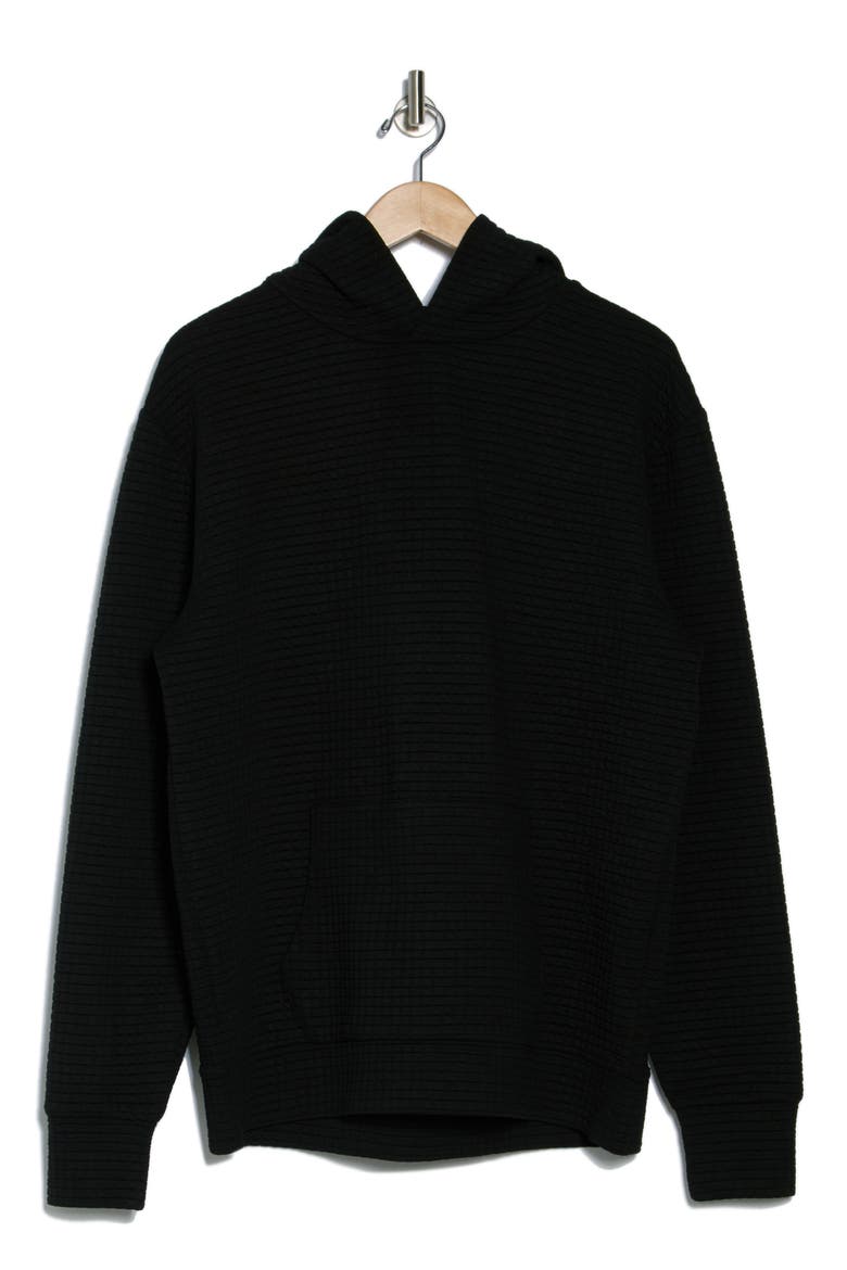 Cube Quilted Hoodie, Alternate, color, BLACK