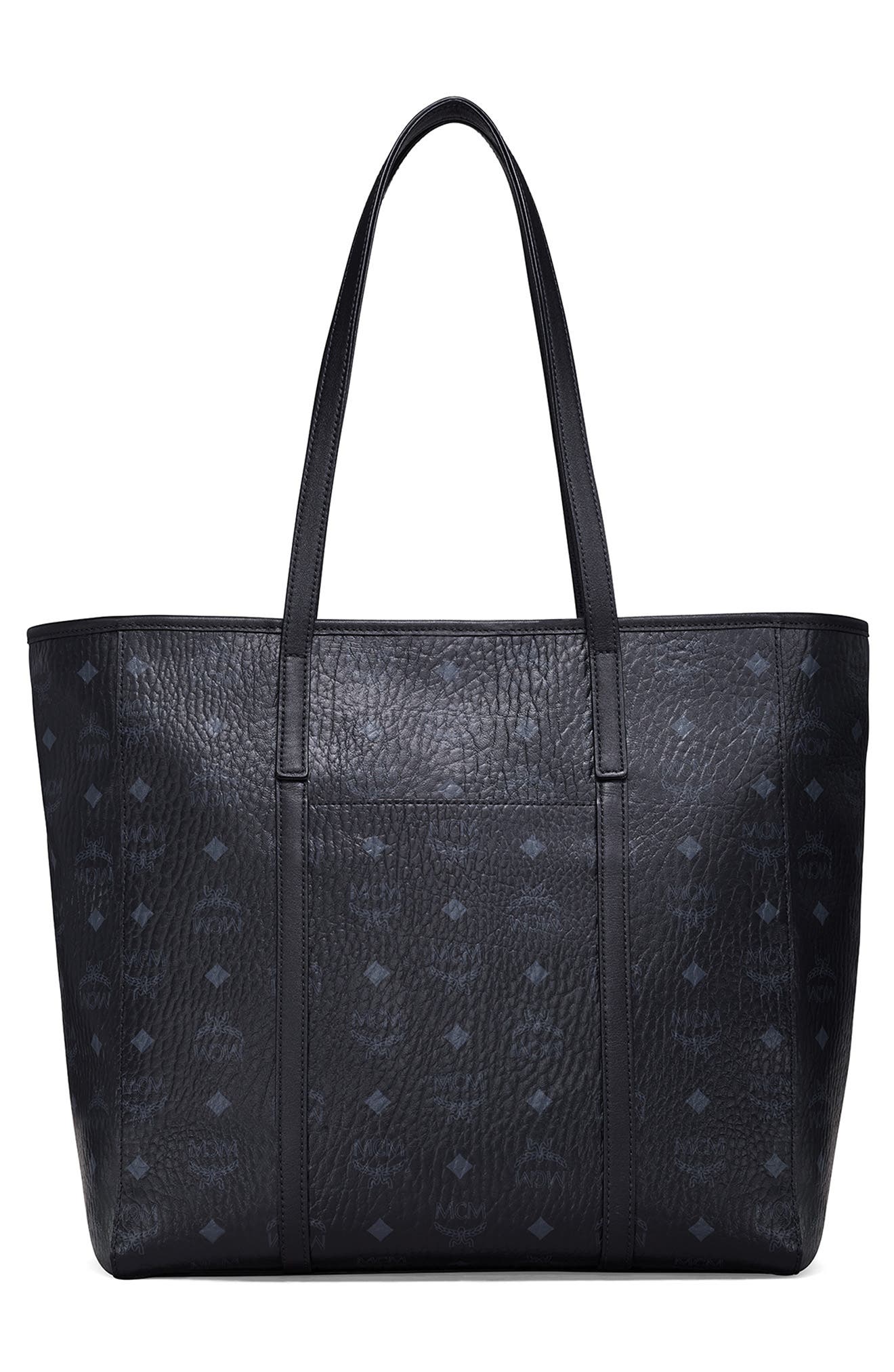 MCMブラック MCM Toni Top-Zip Shopper in Visetos (Women) | Nordstrom
