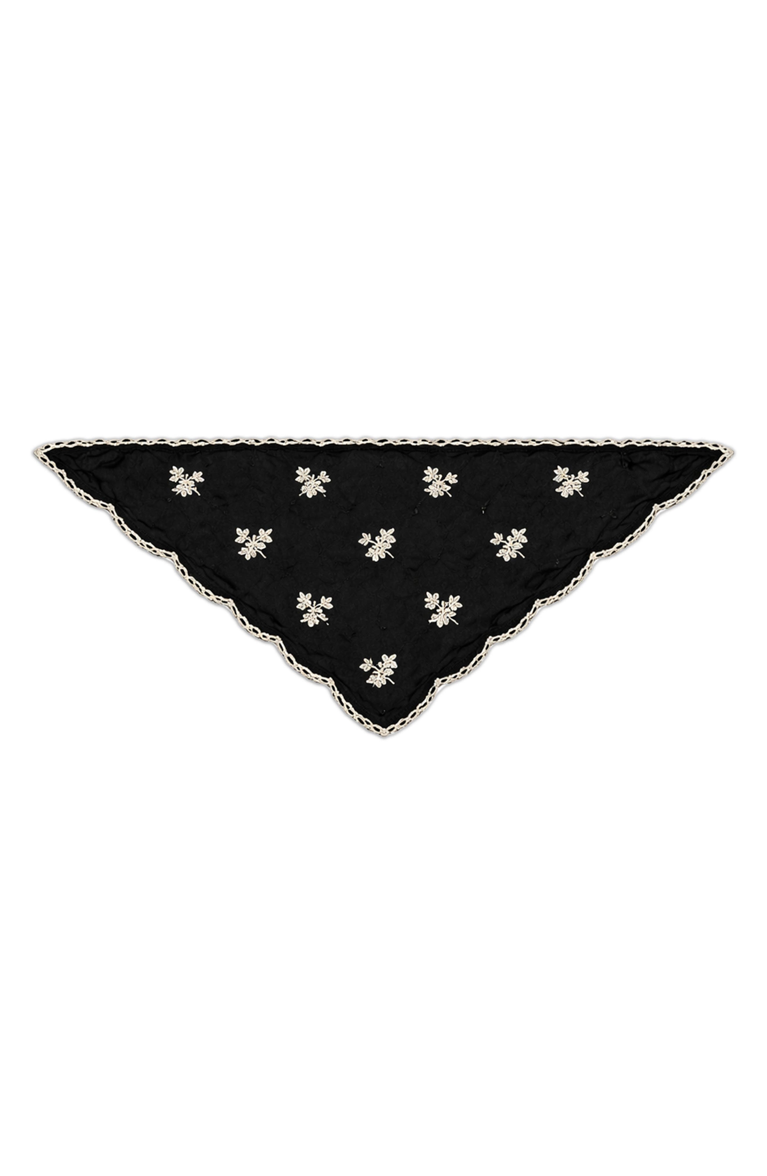 SAACHI Floral Embroidered Traingle Bandana