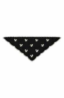 SAACHI Floral Embroidered Traingle Bandana