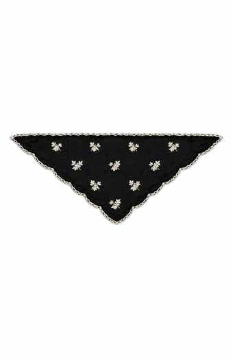 SAACHI Floral Embroidered Traingle Bandana