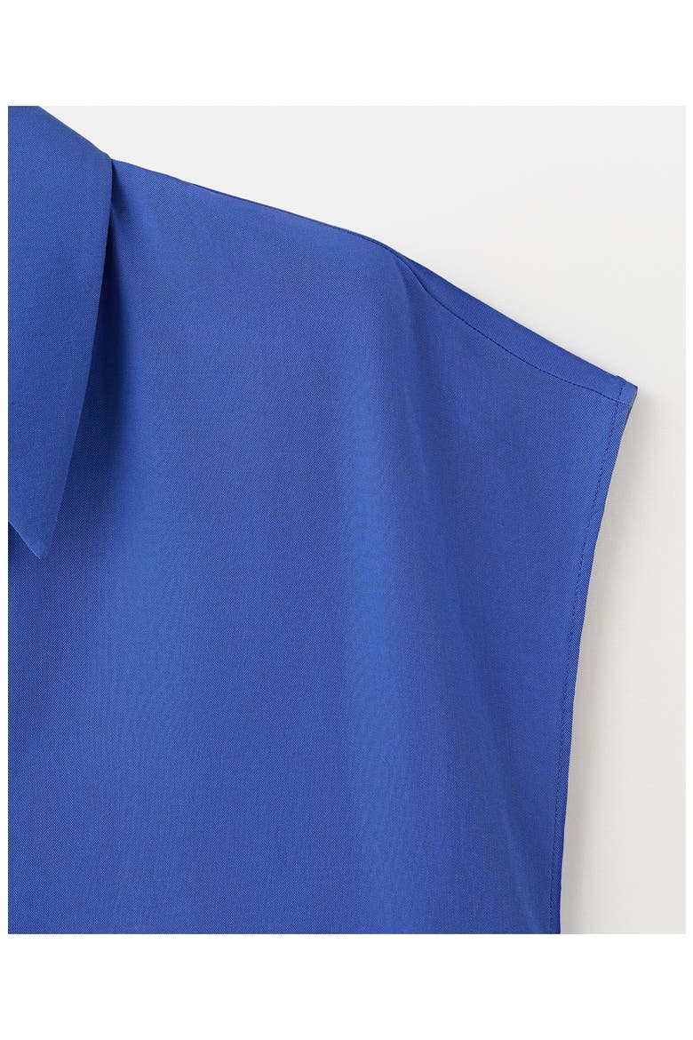 Dolman Short Sleeve Button-Up Shirt, Alternate, color, BLUE