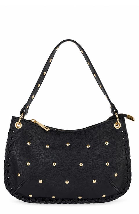 Elisabetta Studded Leather Shoulder Bag