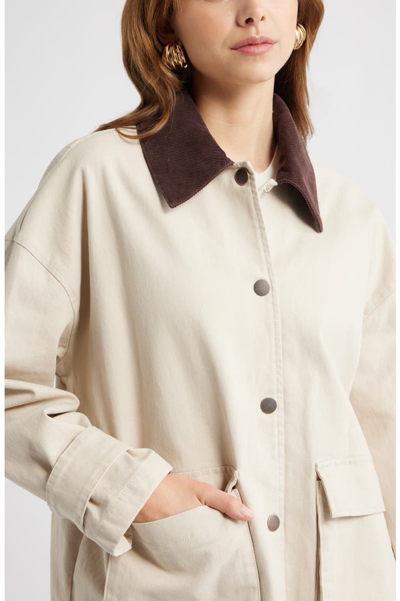 Canvas Barn Jacket, Alternate, color, BEIGE BEACH