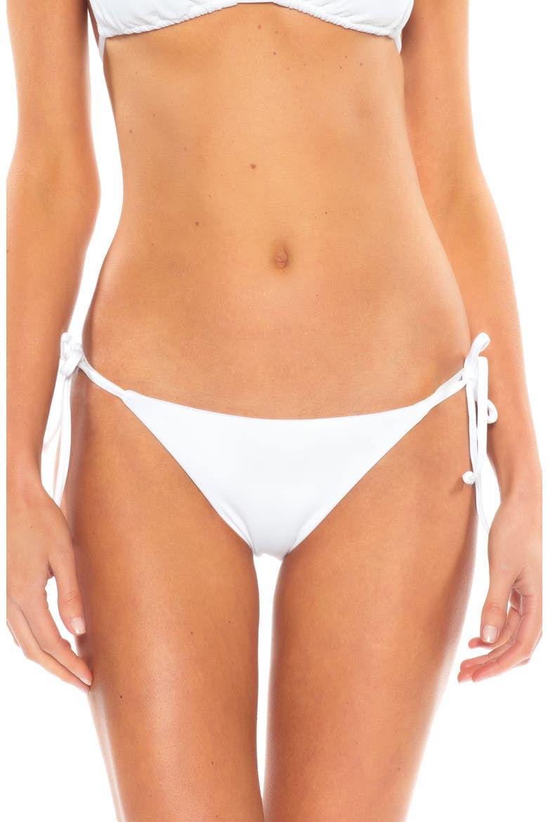 Color Code Side Tie Bikini Bottoms, Main, color, WHITE